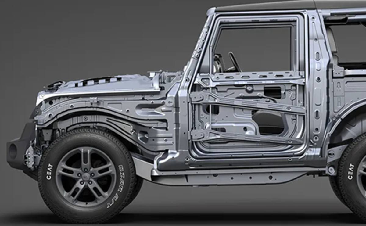 Download Thar New Model Price Black Colour Background