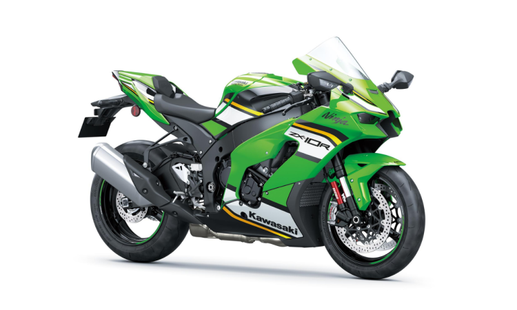 グリーンライト　10台 Kawasaki Ninja ZX-10R Lime Green Ebony Pearl Blizzard White colour