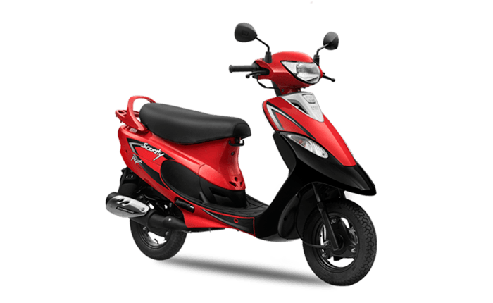 Scooty pep top red colour
