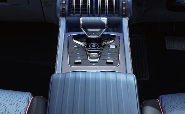 Treadmill-style Central armrest 