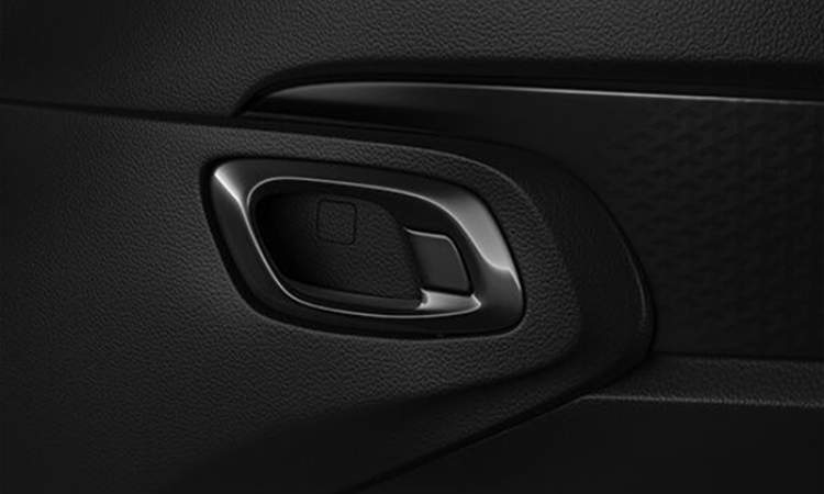 Black door handle with Satin finish