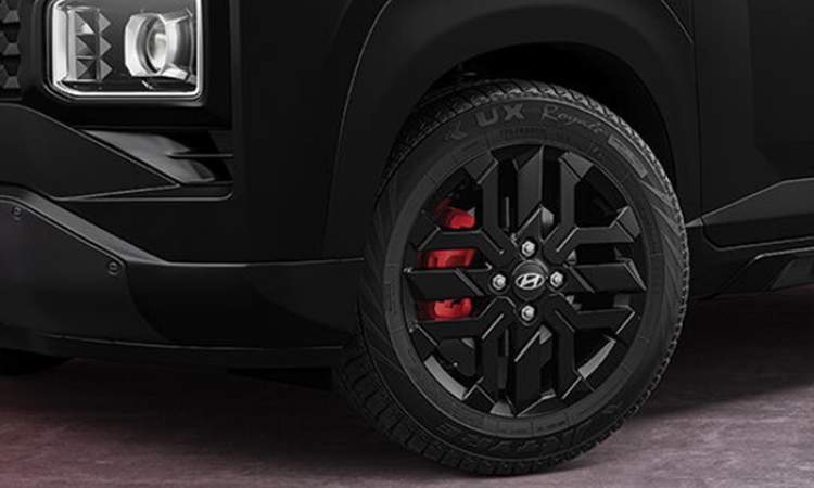 Red front brake calipers