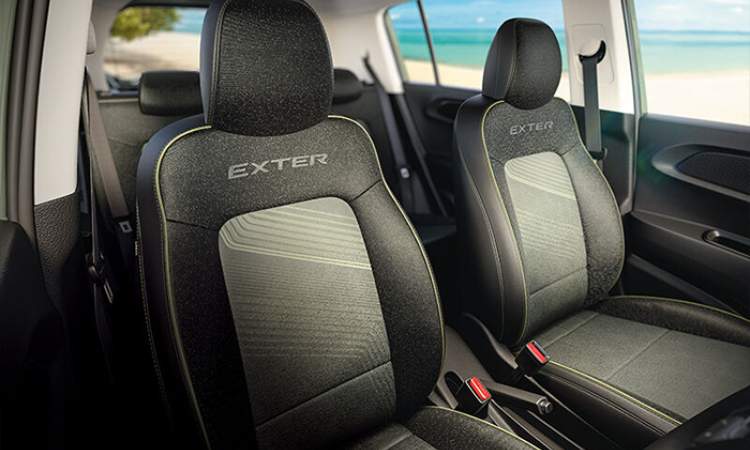 Sporty semi-leatherette upholstery