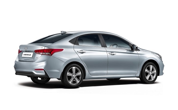 Hyundai Verna Rear Side View