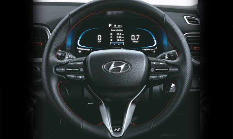 3-spoke Leather Steering Wheel with N Logo