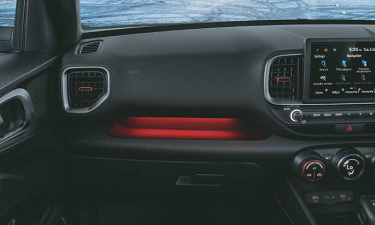 Exciting red ambient lighting