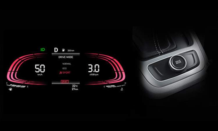 Drive mode select (Normal, Eco and Sport)