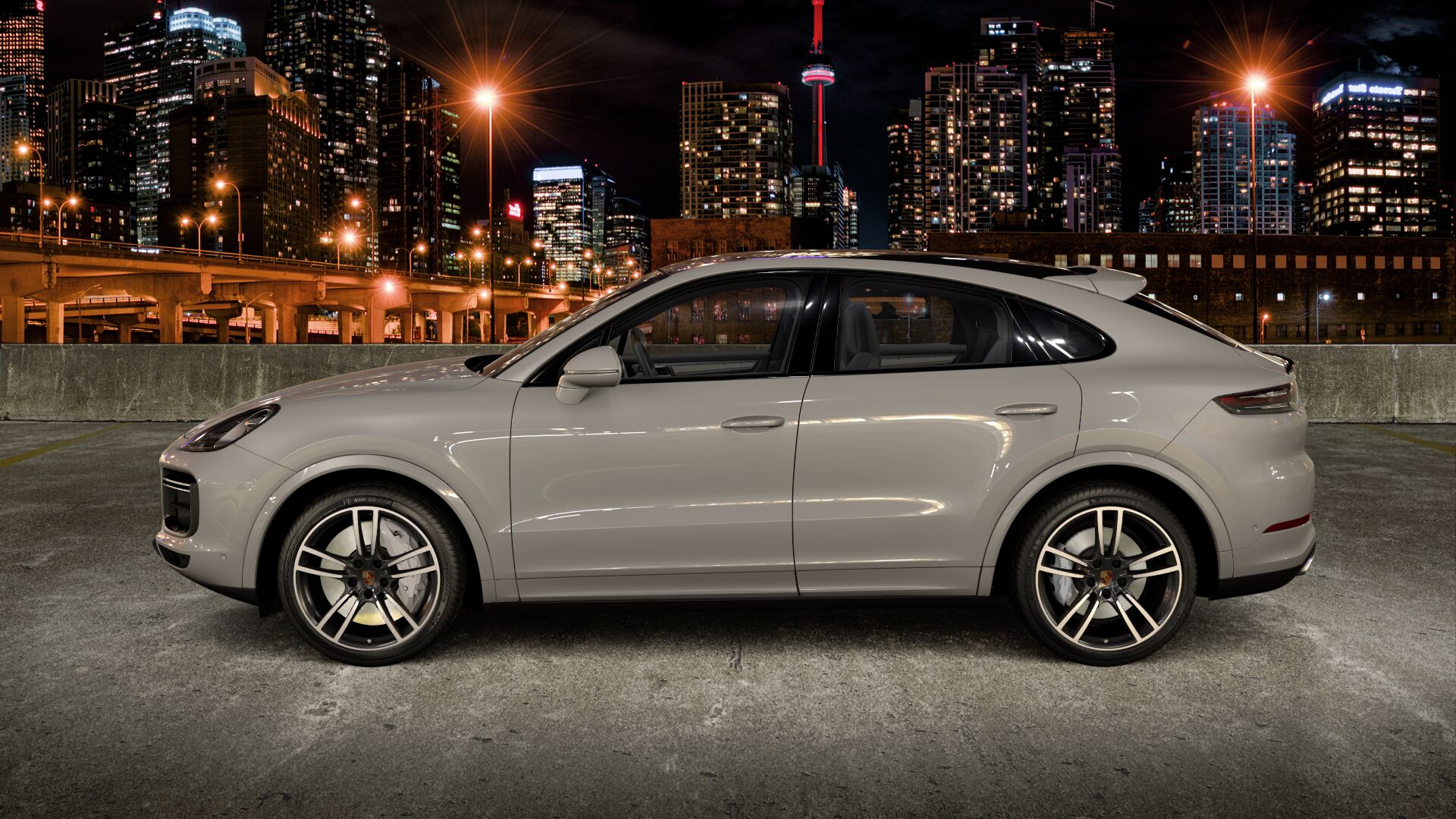 Porche Cayenne Turbo Coupe Side View