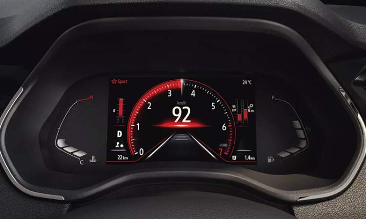 17.78 cm TFT Instrument Cluster