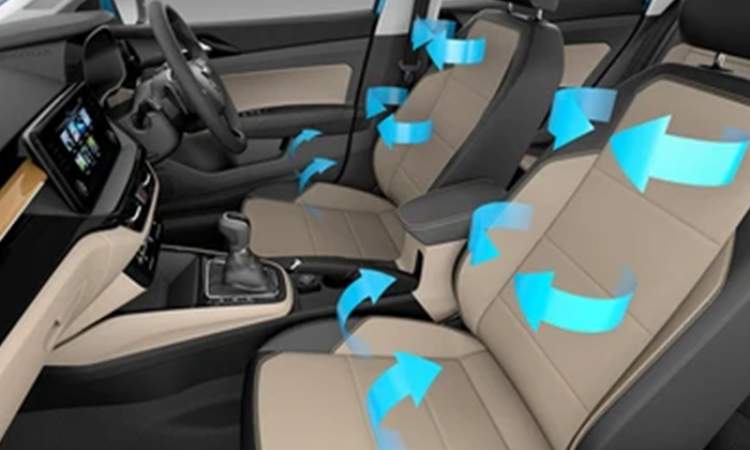 Ventilated Black Leather Front Seats