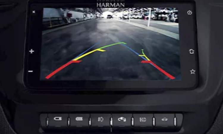 Reverse camera with dynamic guidelines