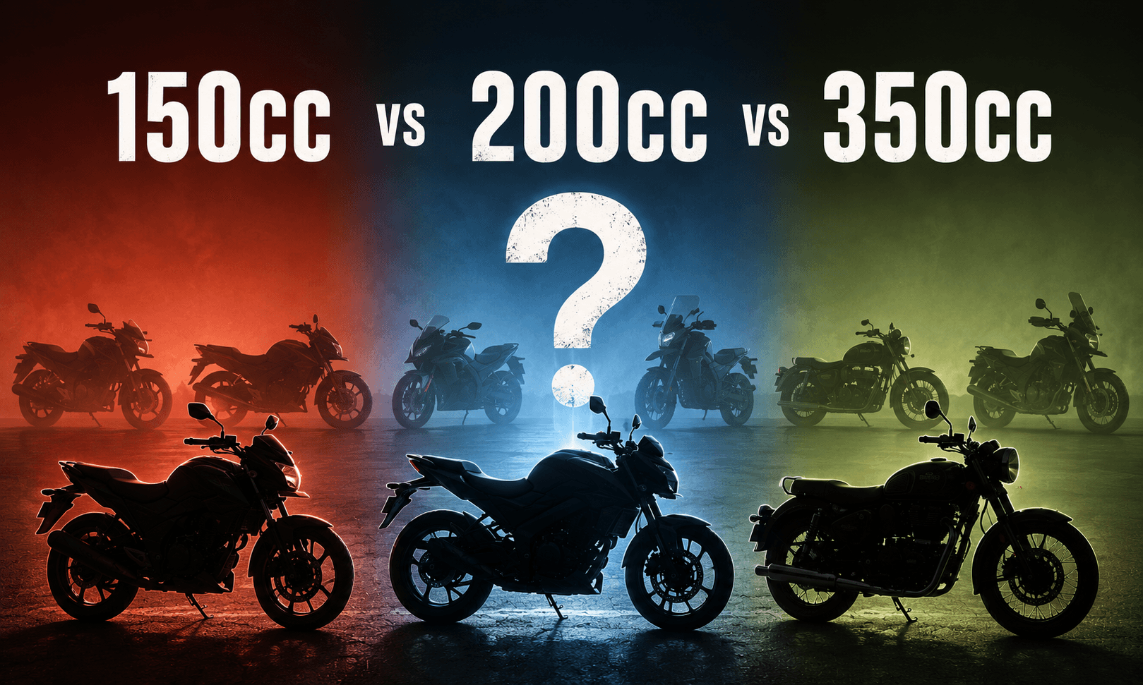150cc vs 200cc vs 350cc Bikes carandbike 6