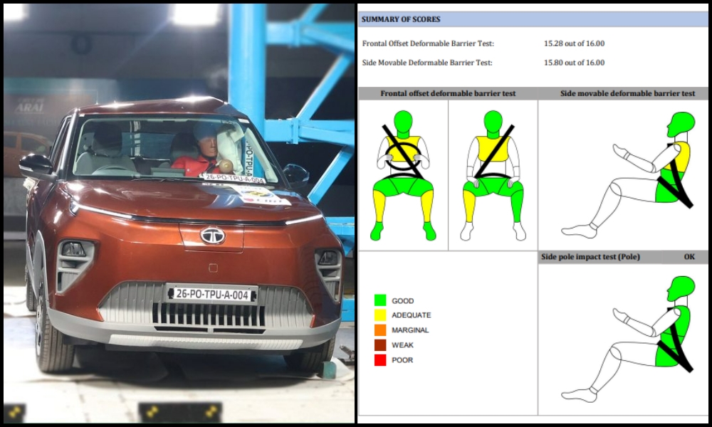 2026 Tata Punch EV Facelift Bharat NCAP Rating 3