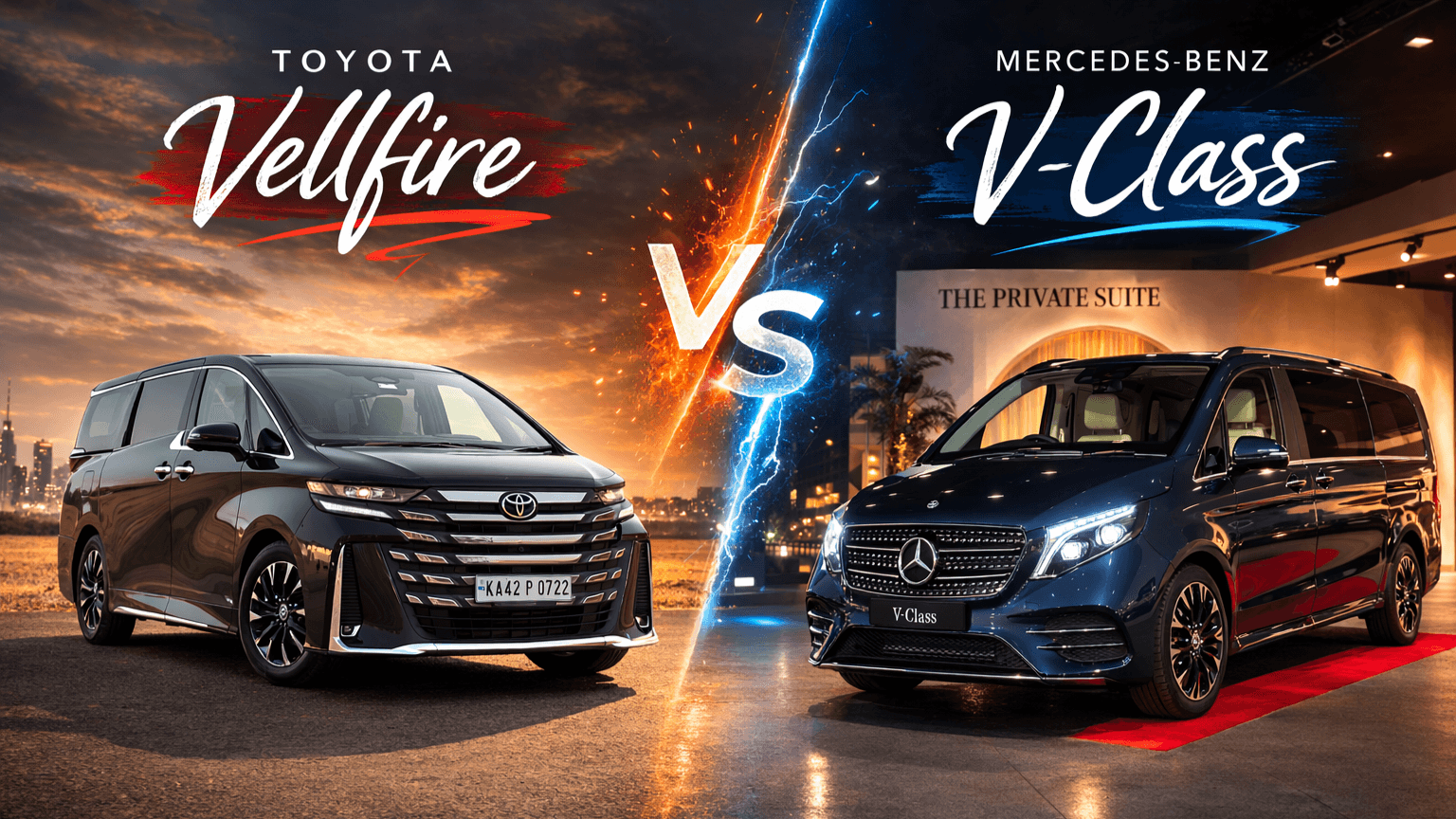 New Mercedes-Benz V-Class Vs Toyota Vellfire: The Luxury Van Showdown