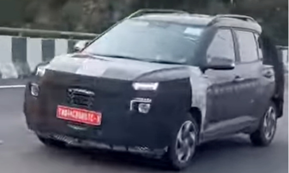 Exter Facelift Spied Testing 1