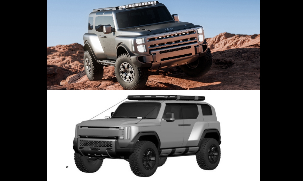 Hyundai Boulder concept vs new patent