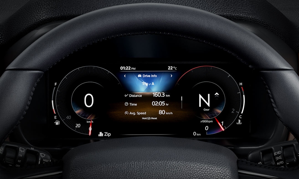 Mahindra Scorpio N digital instrument cluster