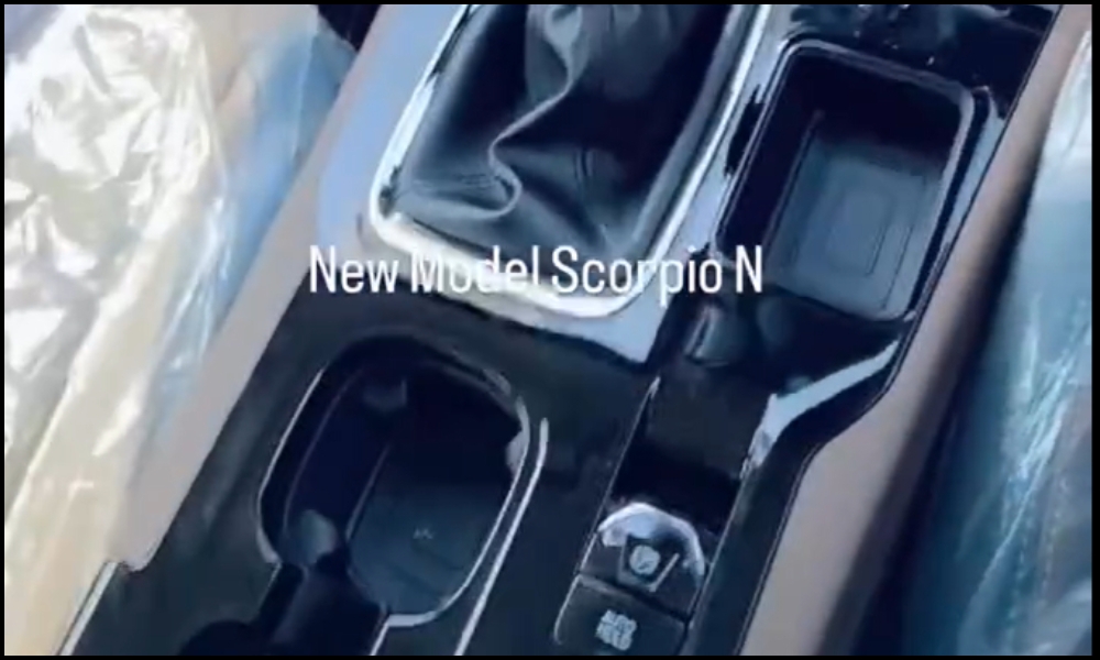 Mahindra Scorpio N facelift interior spied 1