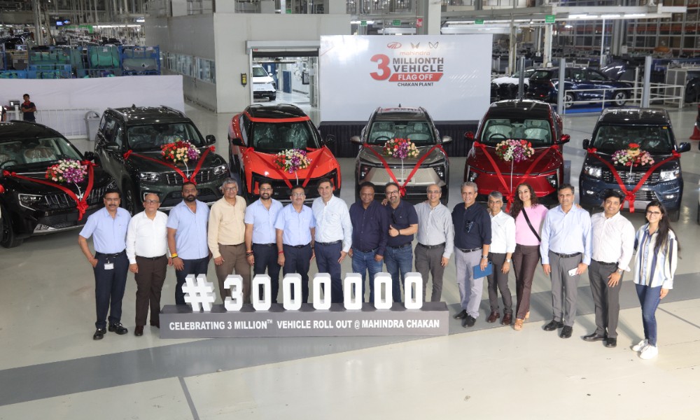 Mahindra Rolls Out Three Millionth Vehicle From Chakan Plant