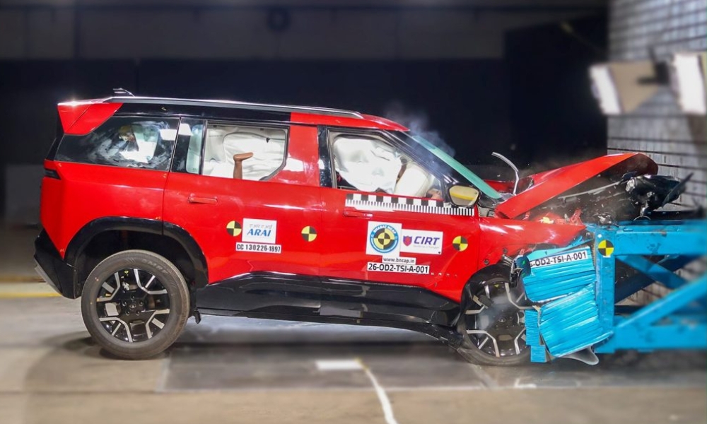 Tata Sierra Gets A 5-Star Safety Rating In Bharat NCAP Crash Tests