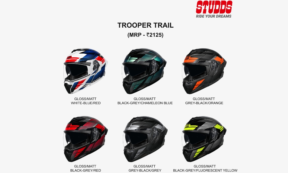 Studds Trooper helmet carandbike 1