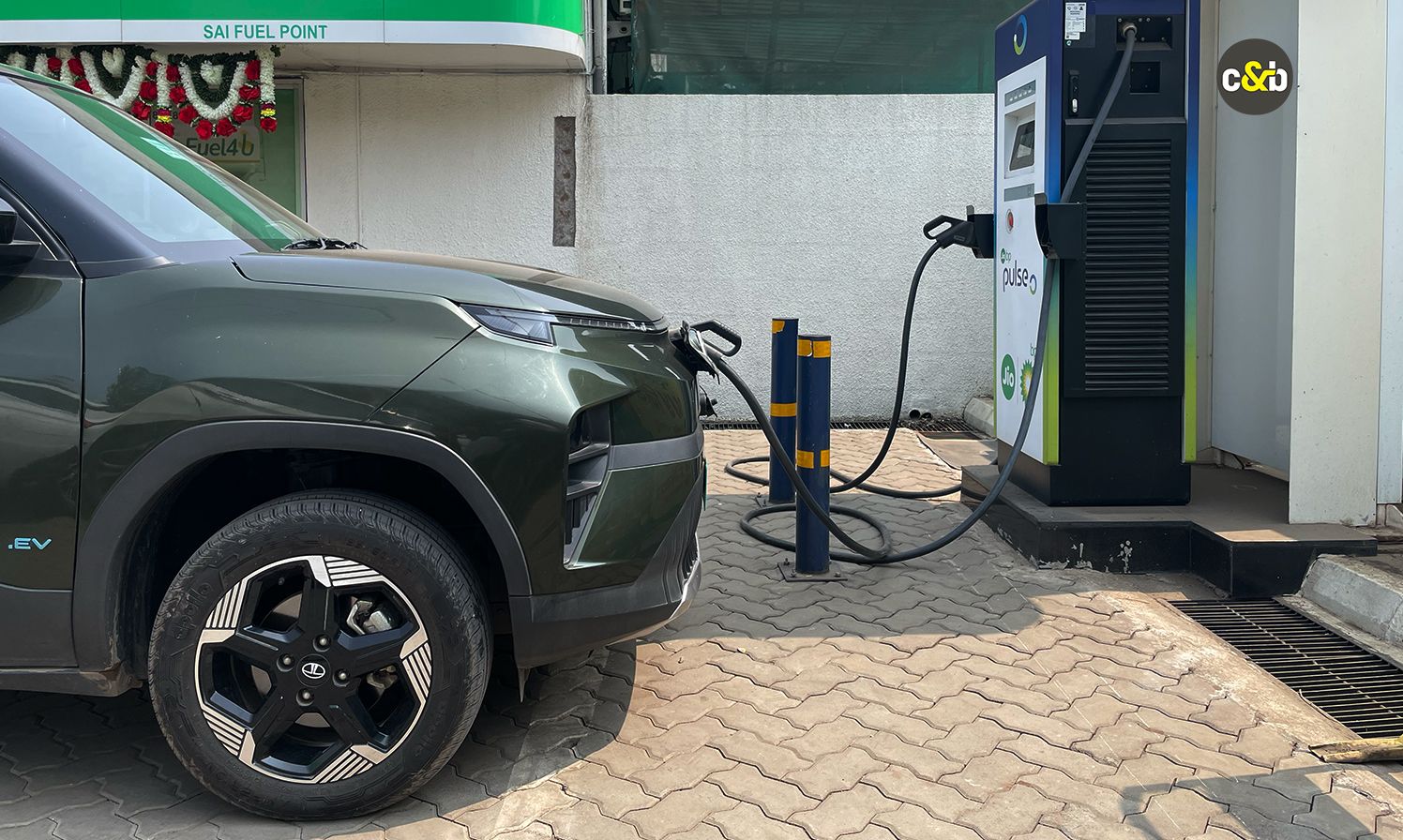 Tata Punch EV charging point