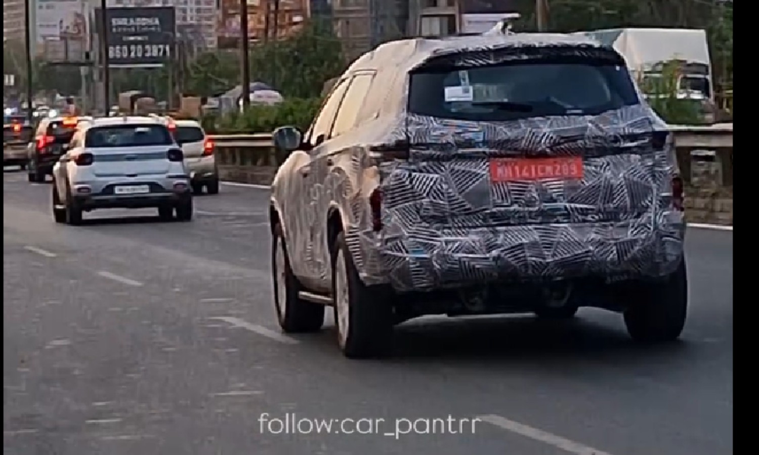 Tata Safari EV spied 1