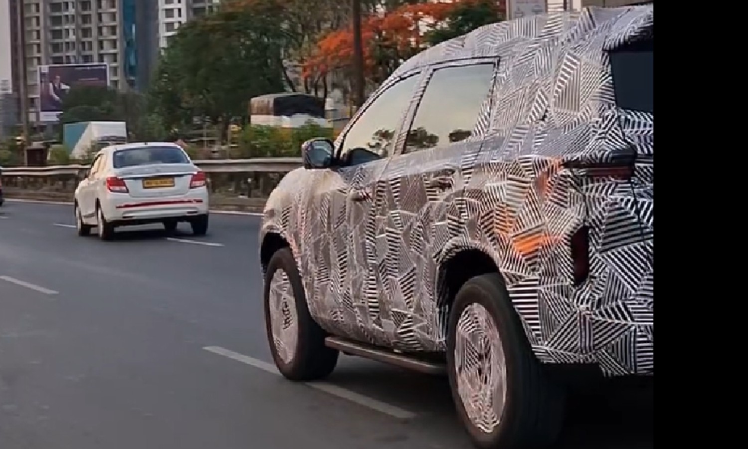 Tata Safari EV spied 2