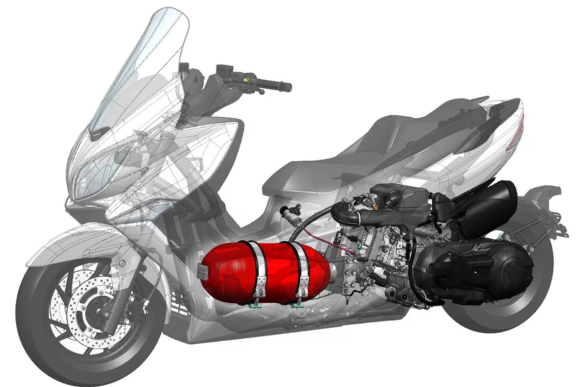 Toyota Patents Hydrogen Scooter Based On Suzuki Burgman