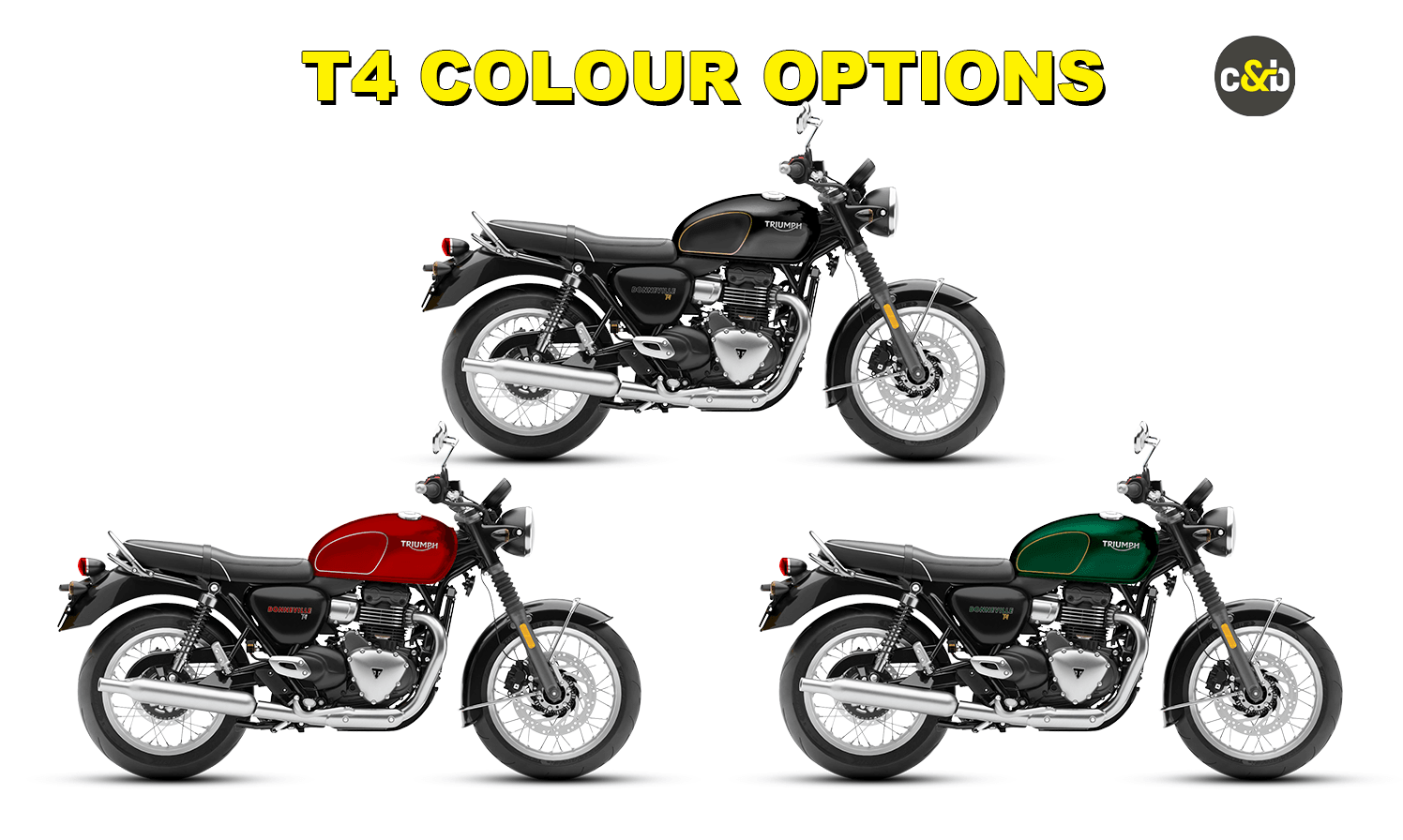 Triumph Bonneville T4 colour options