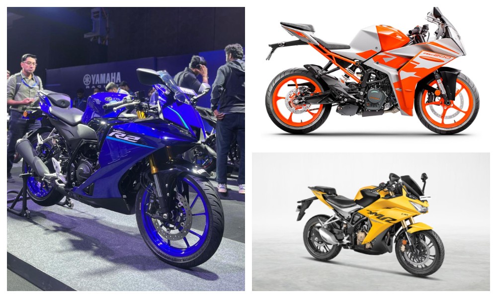 Yamaha YZF R2 KTM RC 200 Hero Karizma XMR 3