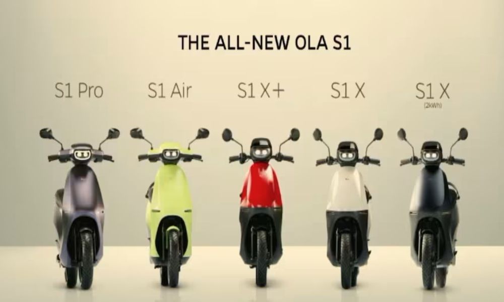 Ola electric scooter lineup