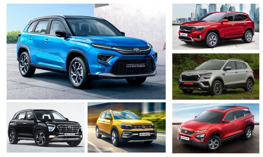 Toyota Urban Cruiser Hyryder Vs Hyundai Creta Vs VW Taigun Vs Rivals - Spec Comparison