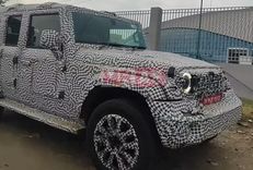 Mahindra Thar 5-Door With Production-Ready Wheels Caught Testing