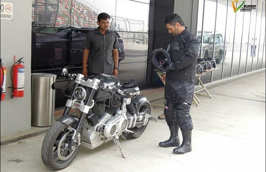 ms dhoni new bike