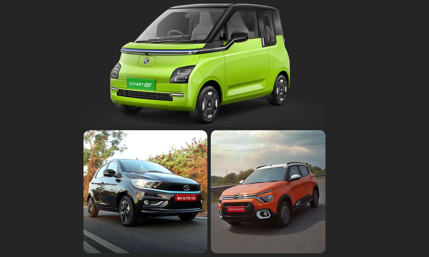 MG Comet EV vs Tata Tiago EV vs Citroën ëC3: Specifications Comparison