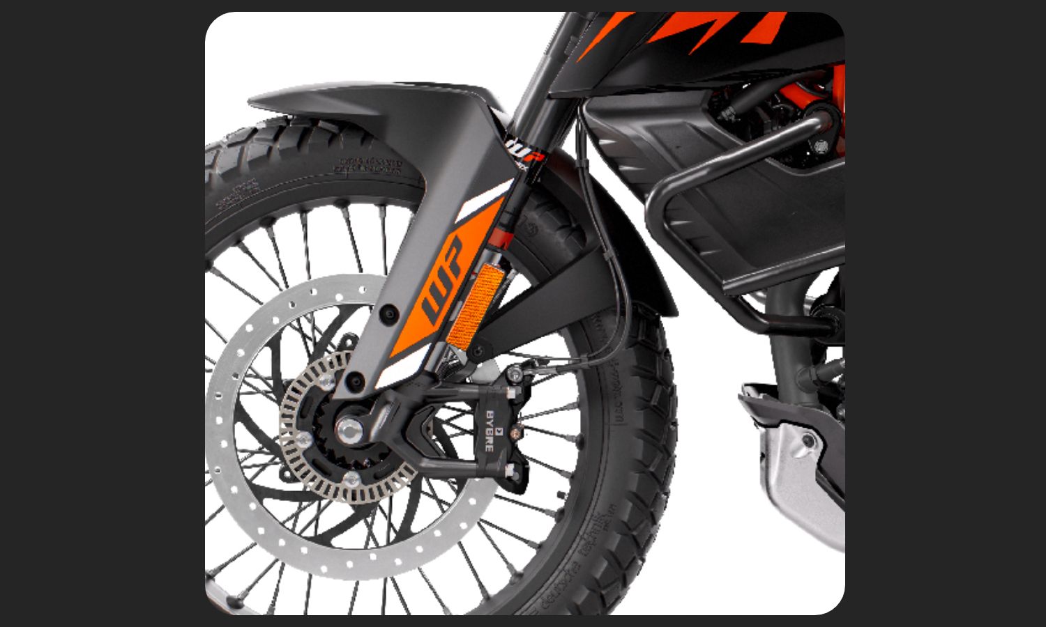 2 KTM 390 Adventure wire spoked wheels