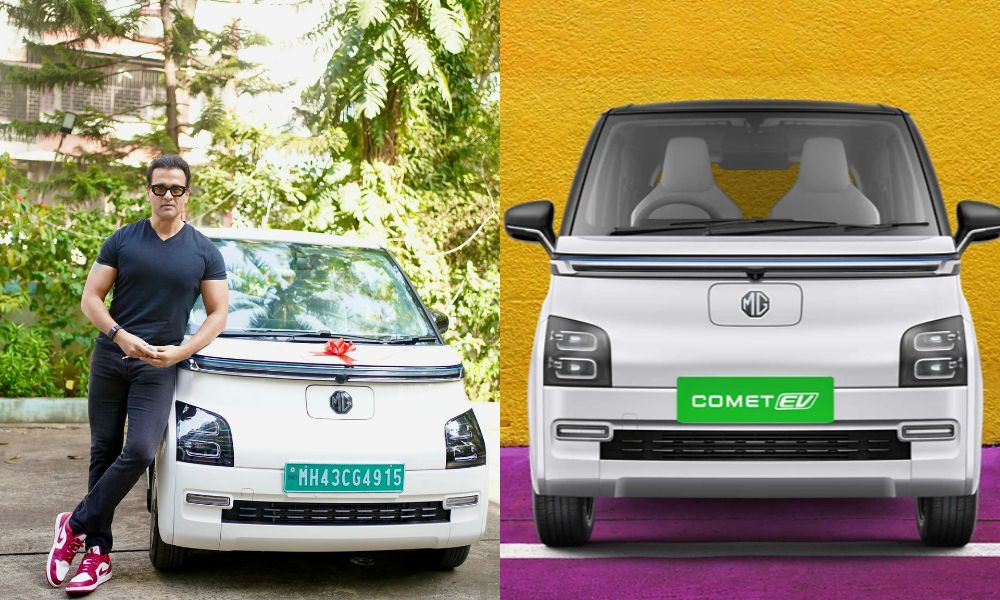 Actor Rohit Roy Adds The MG Comet EV To His Garage