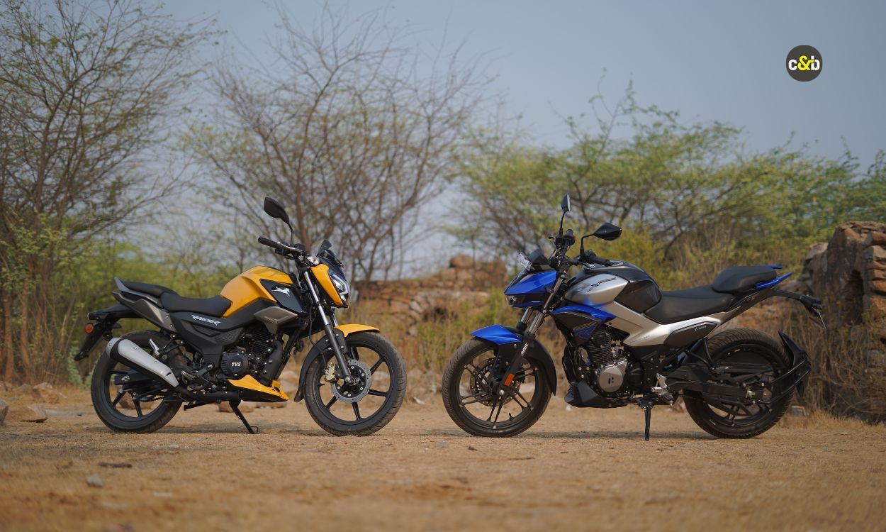 TVS Raider125 Vs Hero Extreme 125r Image 1