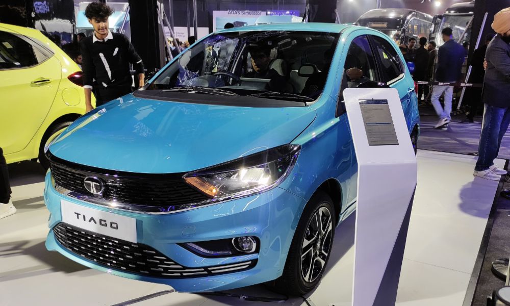 2025 Bharat Mobility Expo 2025 Tata Tiago Showcased