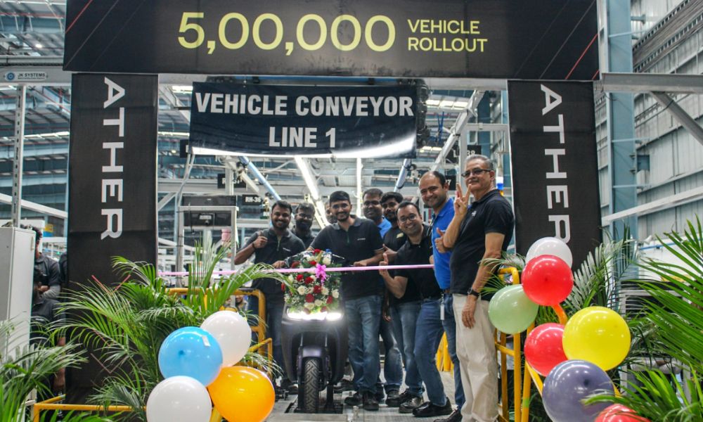Ather Energy 5 Lakh Production Milestone