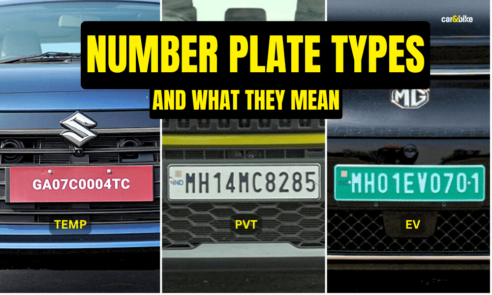 Types Of Number Plates In India: What They Mean And How To Get One Types Of Number Plates In India: What They Mean And How To Get One
