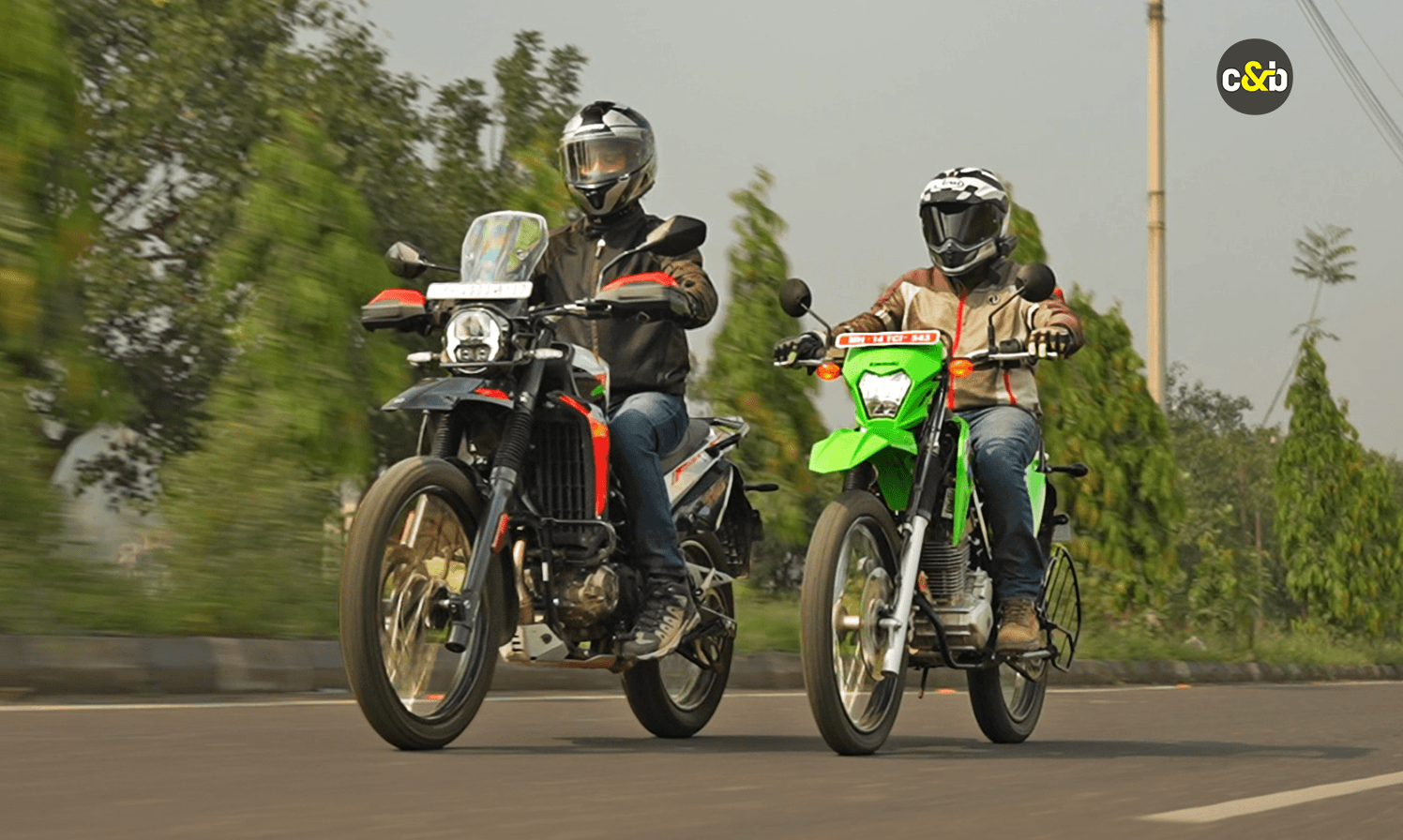 Hero Xpulse 210 Vs Kawasaki KLX 230 review comparison carandbike 3