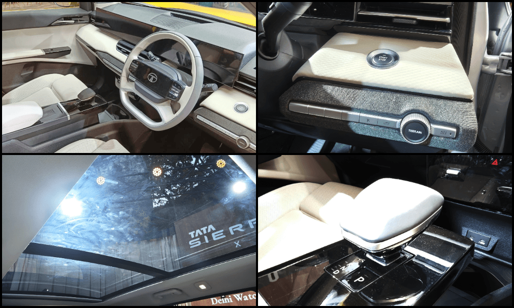 New Tata Sierra Variants Features Interior Details