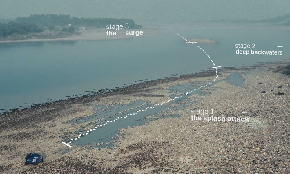 Tata Harrier Beas fording by Red Bull 2