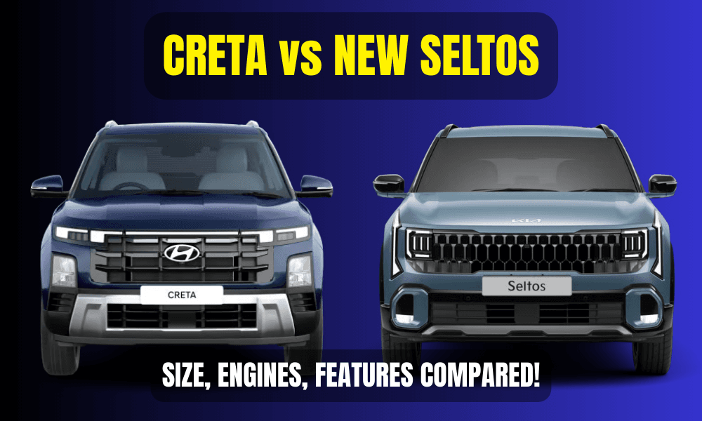New Kia Seltos vs Hyundai Creta: Dimensions, Engines, Features Compared