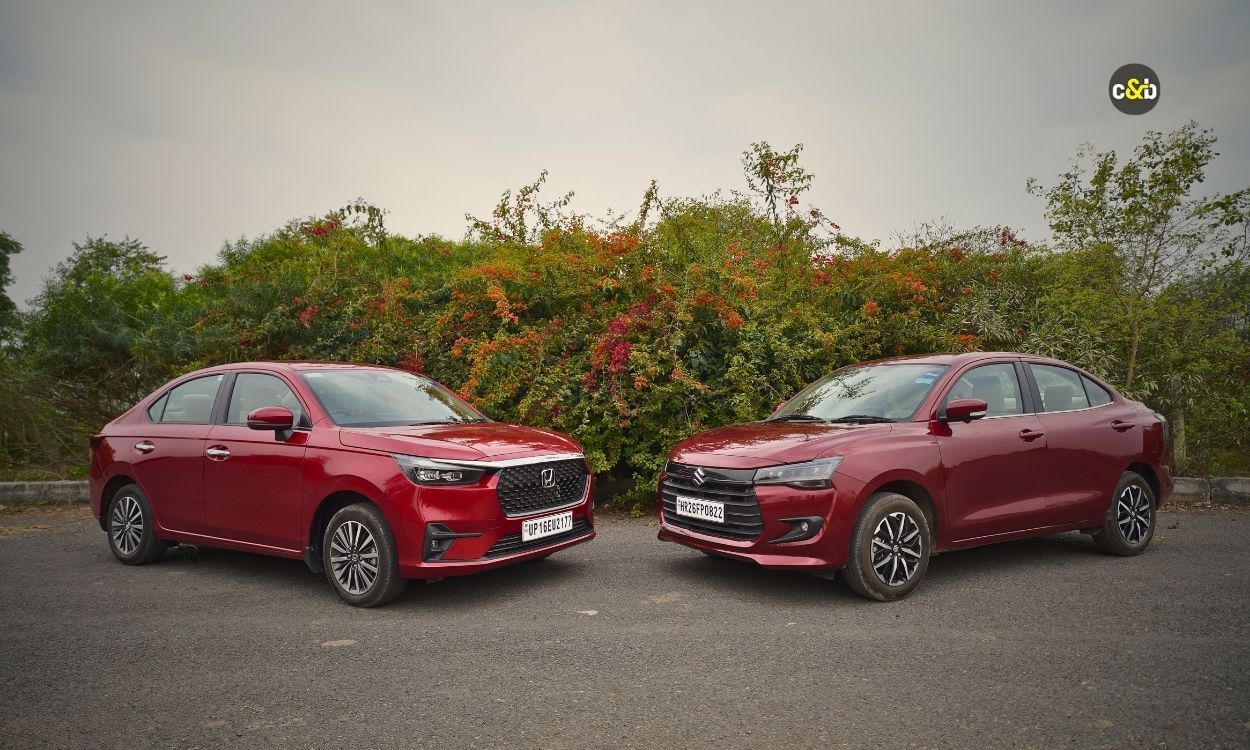 Honda Amaze vs Maruti Suzuki Dzire Image 1