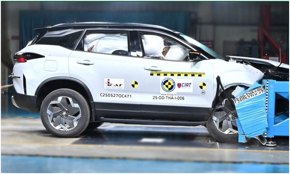 tata harrier ev five stars in bharat ncap crash tests carandbike 1