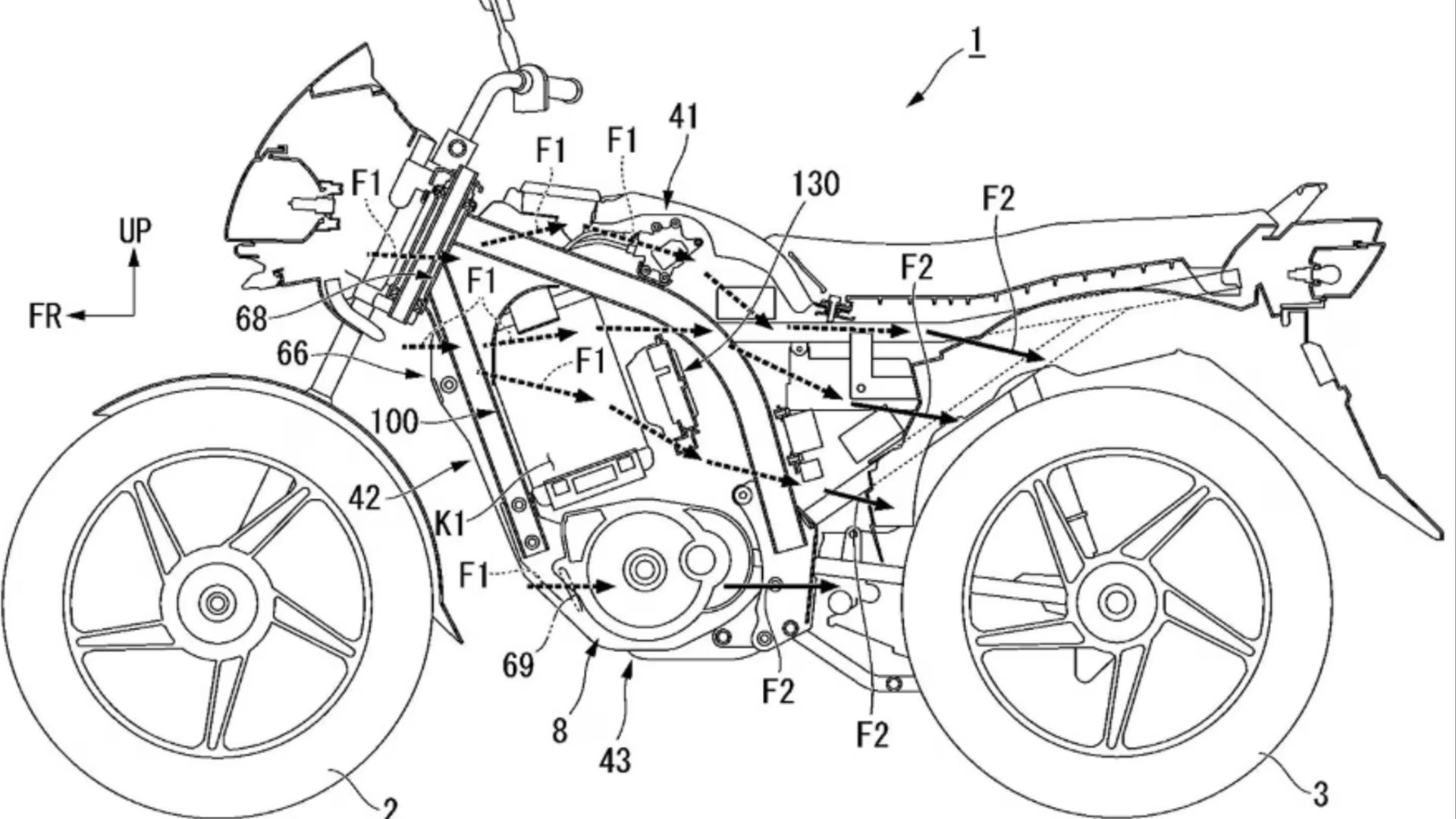 Honda Shine electric patent m2