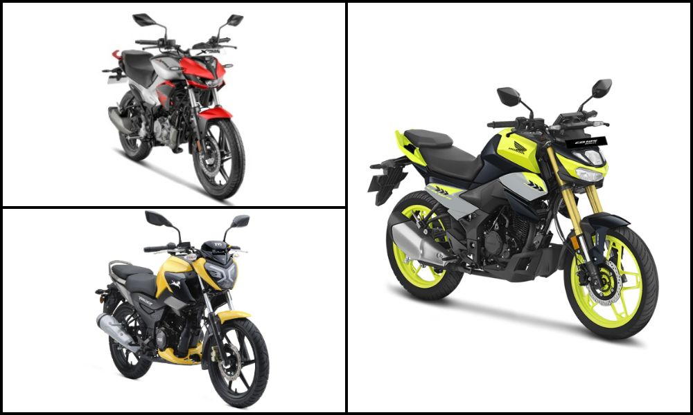 Honda CB 125 Hornet VS Hero Xtreme 125 R TVS Raider